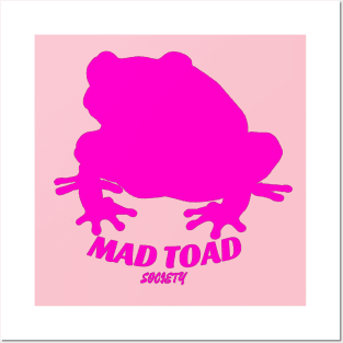 Mad Toad Society - Toad Vibes Pink Posters and Art